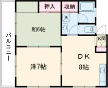 リバーサイドコーポの間取り画像