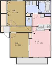 エルメゾン Gの間取り画像