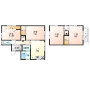 あま市4DK戸建賃貸の間取り画像