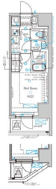DIPS亀有駅前の間取り画像