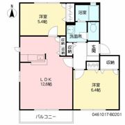 フルールM B棟の間取り画像