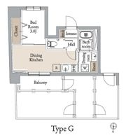 グランカーサ住吉Ⅲの間取り画像