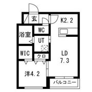 アウラ サッポロの間取り画像