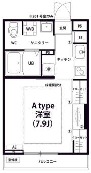 リブリ・Ozの間取り画像