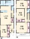 小新西二丁目貸家 A棟の間取り画像