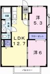 メゾンサンシャインの間取り画像