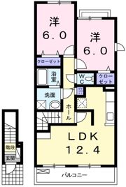 ウィングDの間取り画像