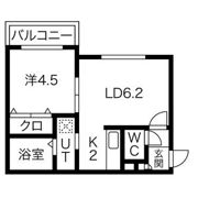 フェリオ真駒内の間取り画像