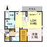 オッツ高田 Aの間取り画像