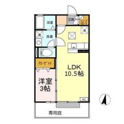 COMODO楠Ⅲの間取り画像