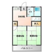 左京山コーポA棟の間取り画像