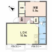 坂の久保ハイツAの間取り画像