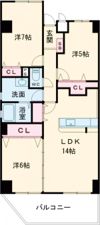大和高田アーバンコンフォートの間取り画像