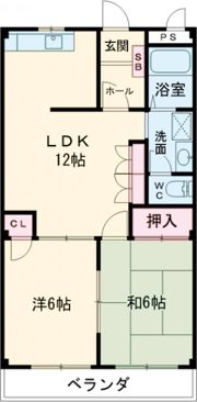 ボヌール西大寺Bの間取り画像