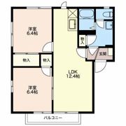 フレグランス ヴェルジェ Bの間取り画像