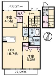 アルファ A棟?の間取り画像
