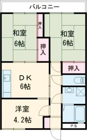 コアマンション新栄町の間取り画像
