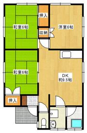 久福木貸家の間取り画像