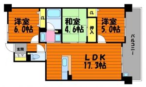 サーパス倉敷運動公園の間取り画像