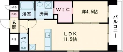 コージーコート南草津の間取り画像