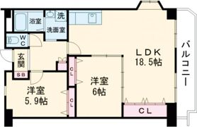 フローエンス吉田Ⅱの間取り画像