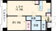 クイール南熊本の間取り画像