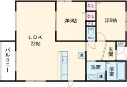 エトワールヴィルーR小阪本町ザ・レジデンスの間取り画像