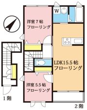 シャーメゾンMUKUROJIコートの間取り画像