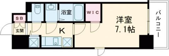 エスリード神戸三宮ラグジェの間取り画像