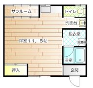ドミール大矢Ⅱの間取り画像