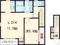 メゾン村川Ⅲの間取り画像