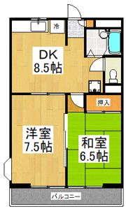 サンライズ百合丘の間取り画像