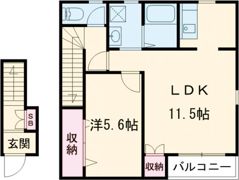 メゾン村川Ⅲの間取り画像
