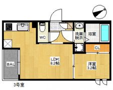 Regalest Grace Nagatsuka (グレース 長束)の間取り画像