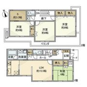 井口戸建の間取り画像