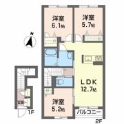 ミューレンIIの間取り画像