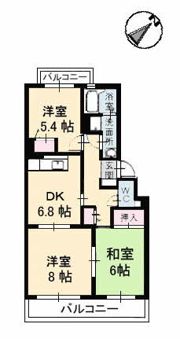 クレアシオン児玉の間取り画像