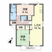 ハイツ上祗園 B棟の間取り画像