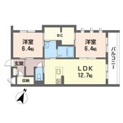 グランシャレの間取り画像