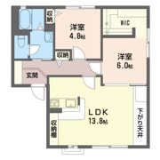 カーサグランデ Bの間取り画像
