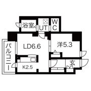 ヴィラエーデル名駅の間取り画像