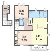 シャーメゾン咲楽 Aの間取り画像