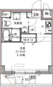 GENOVIA六町の間取り画像