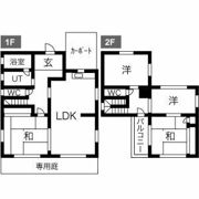奥田貸家の間取り画像
