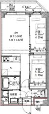 GENOVIA六町の間取り画像