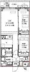 GENOVIA六町の間取り画像