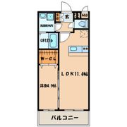 ヒルズ折尾の間取り画像