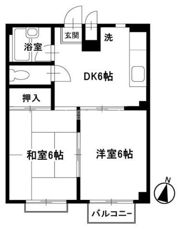 セラミックハイツ鶴見の間取り画像