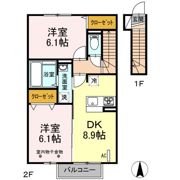 リーフガーデン EASTの間取り画像