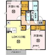 クロノス Eの間取り画像